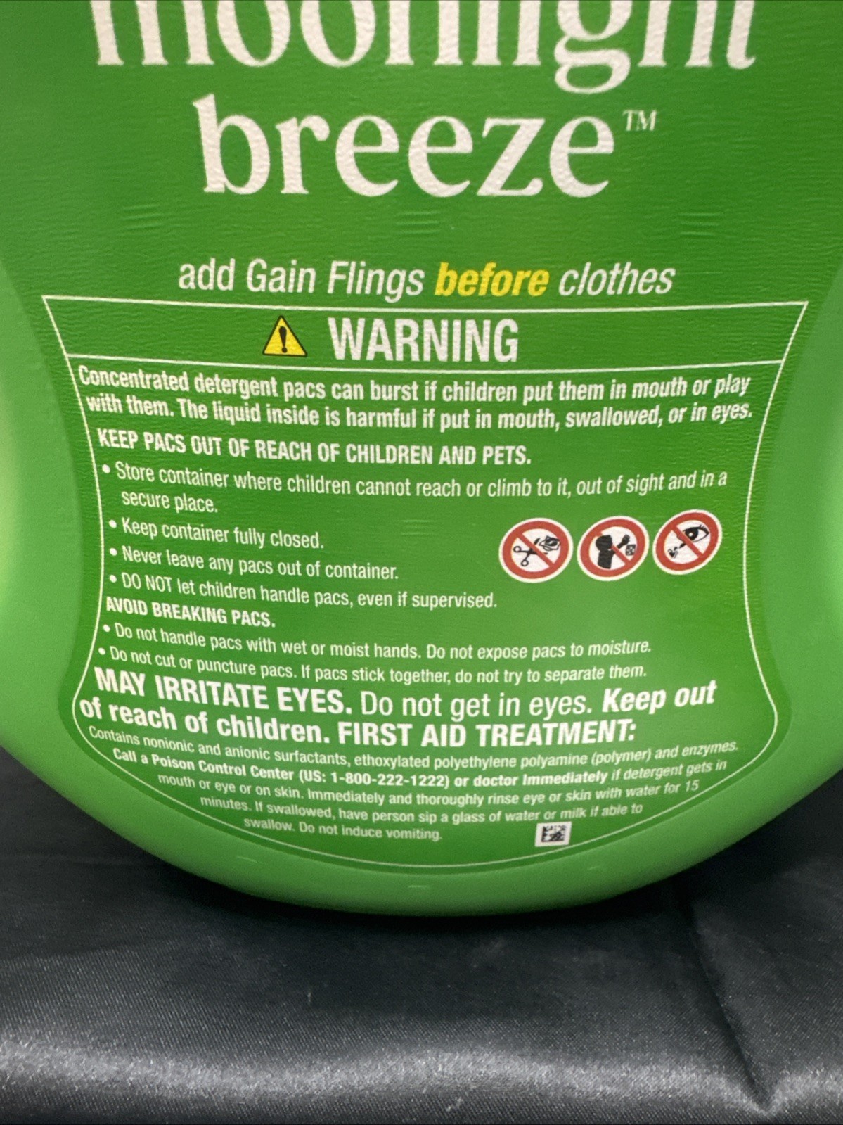 Gain Moonlight Breeze Super Flings Plus Laundry Detergents – 32 ct NIB
