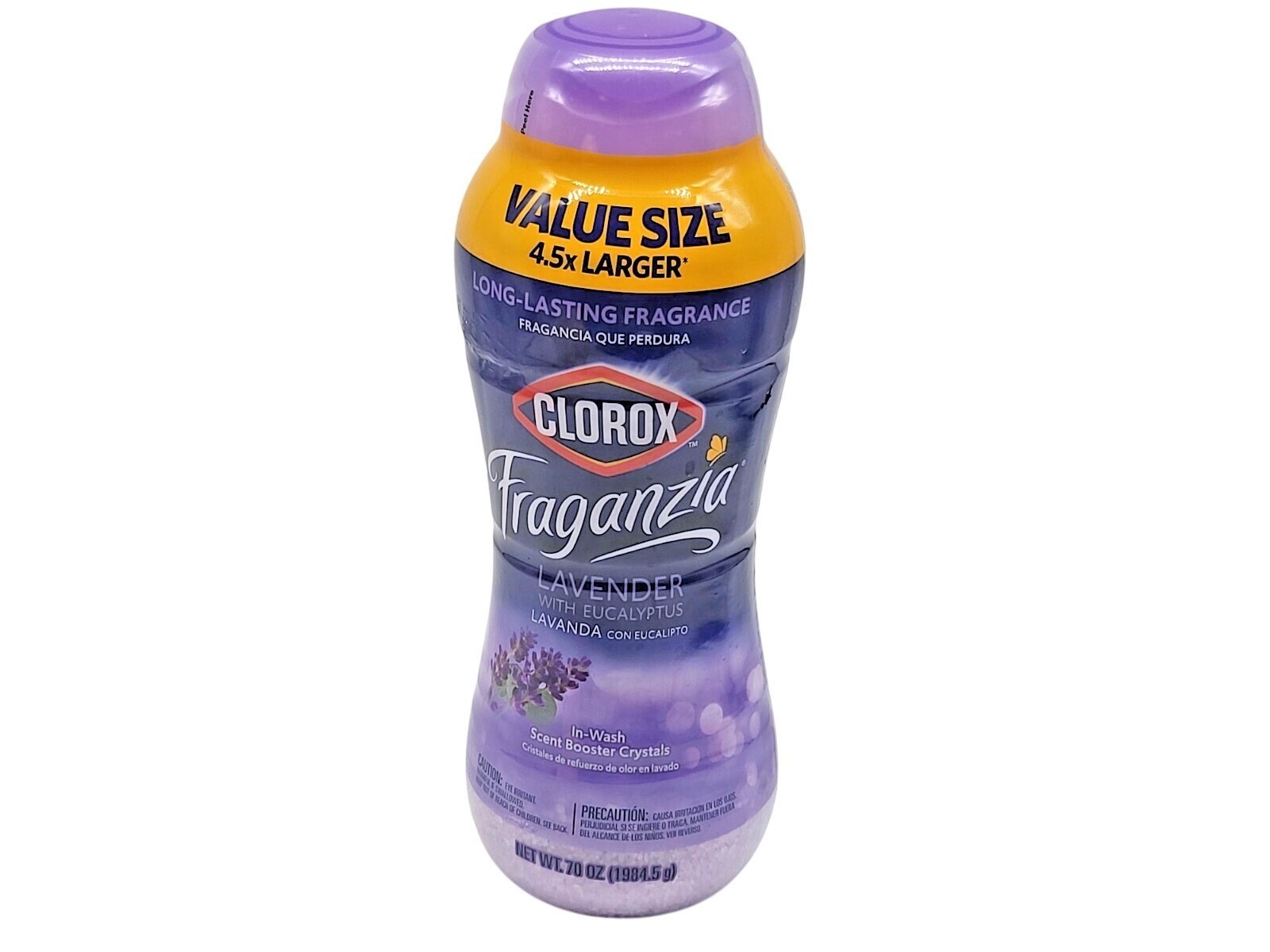 Clorox Fraganzia VALUE SIZE 70oz In-Wash Scent Booster Crystals Lavender Scent