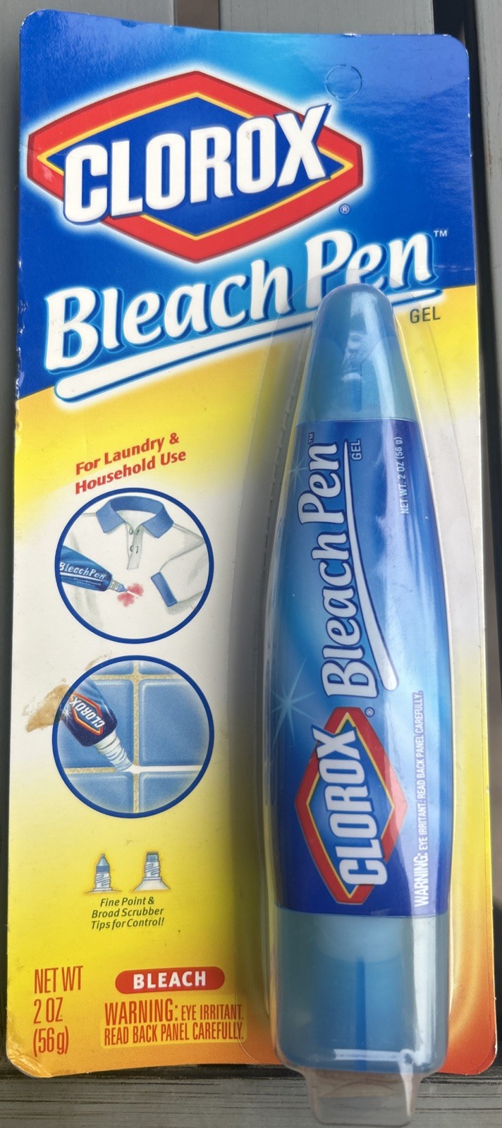 Clorox Bleach Pen For Whites Gel Dual Tipped 2 Oz Discontinued Original Formula