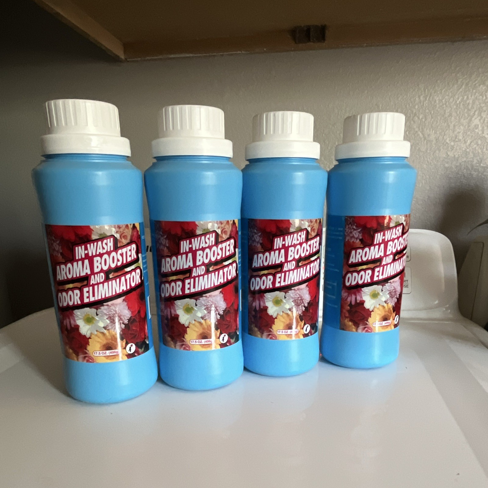 Aroma Booster & Odor Eliminator Granules 17.5oz for Washing Machine (FOUR TOTAL)