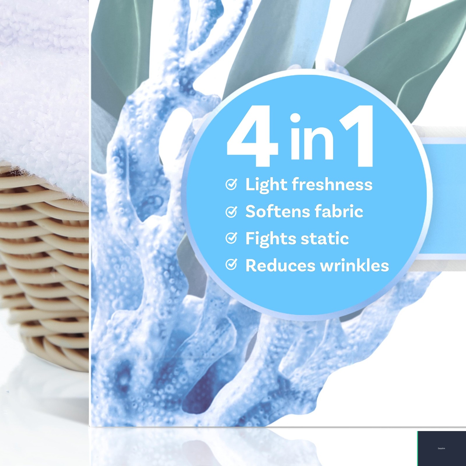 Dryer Sheets Fabric Softener Ocean Mist Scent 180 Count Sheet Pack