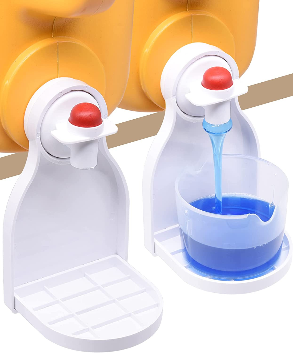 Laundry Detergent Cup Holder, Drip Tray Catcher for Laundry Fabric Softener, No