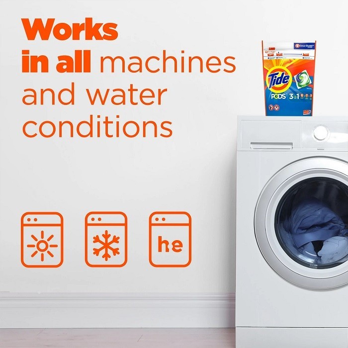 Tide PODS Laundry Detergent 3-in-1 Original Scent HE Compatible 112 x 2