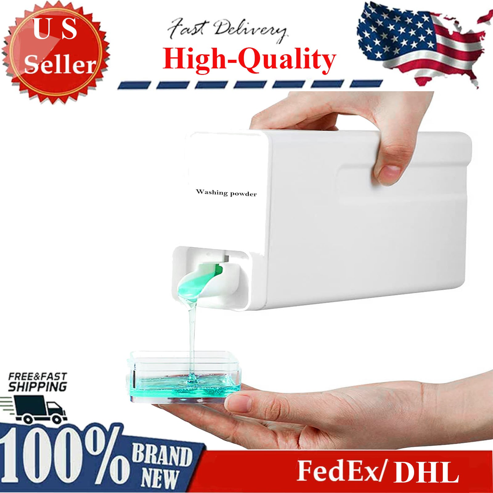 35oz Laundry Detergent Dispenser Container Empty Dispenser Bottle Storage Box US