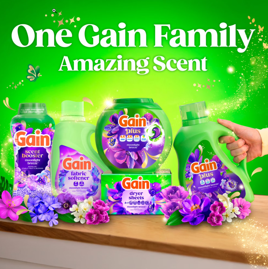 Free Ship – Gain Moonlight Breeze Liquid Laundry Detergent Plus OXI 133 fl oz