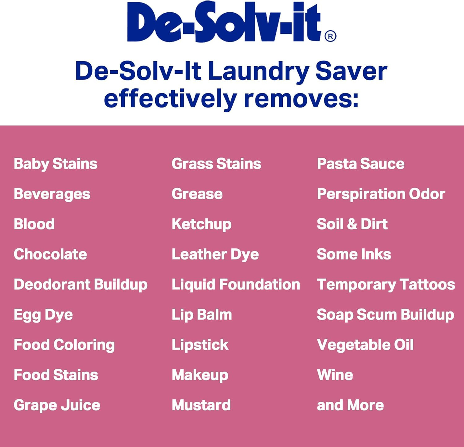 De-Solv-It Orange-Sol Laundry Saver, Instant Stain Remover for Laundry, Hair and