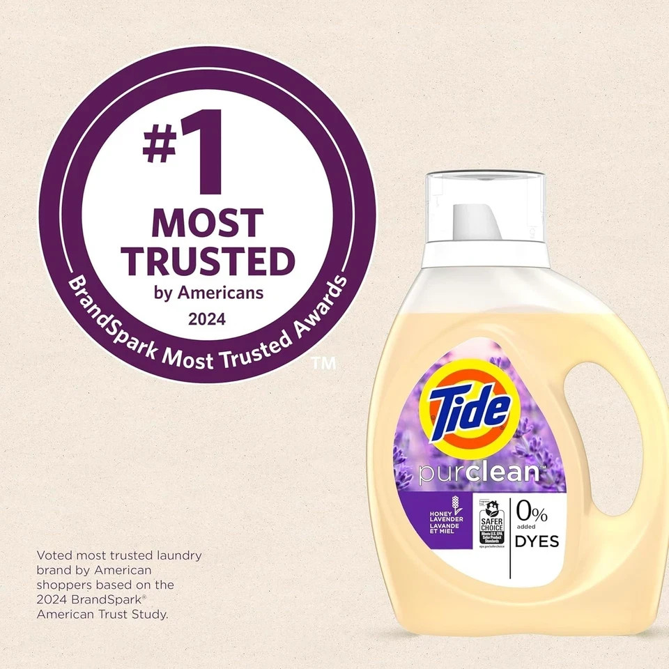 Tide Purclean Liquid Laundry Detergent, 63 fl oz, 48 Loads