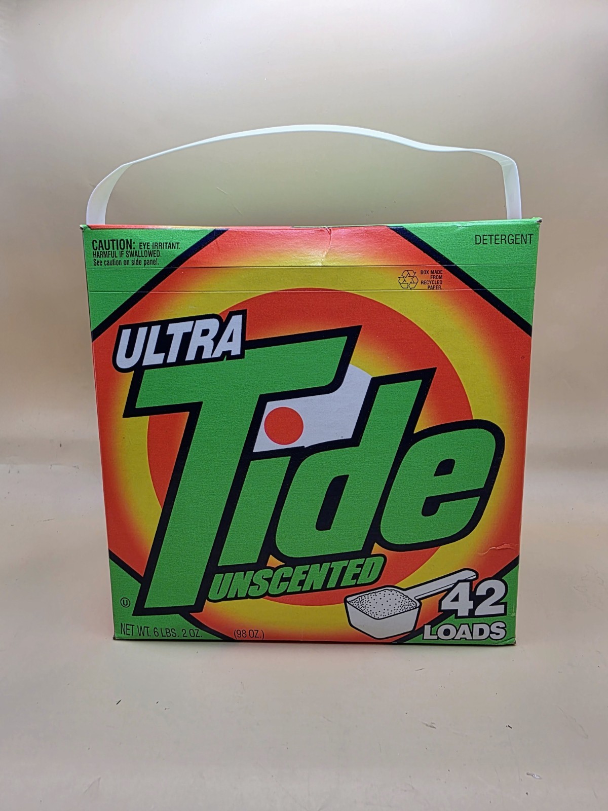 Vtg NOS Ultra Tide Powder Laundry Detergent Unscented 42 Loads 1990s Movie Prop