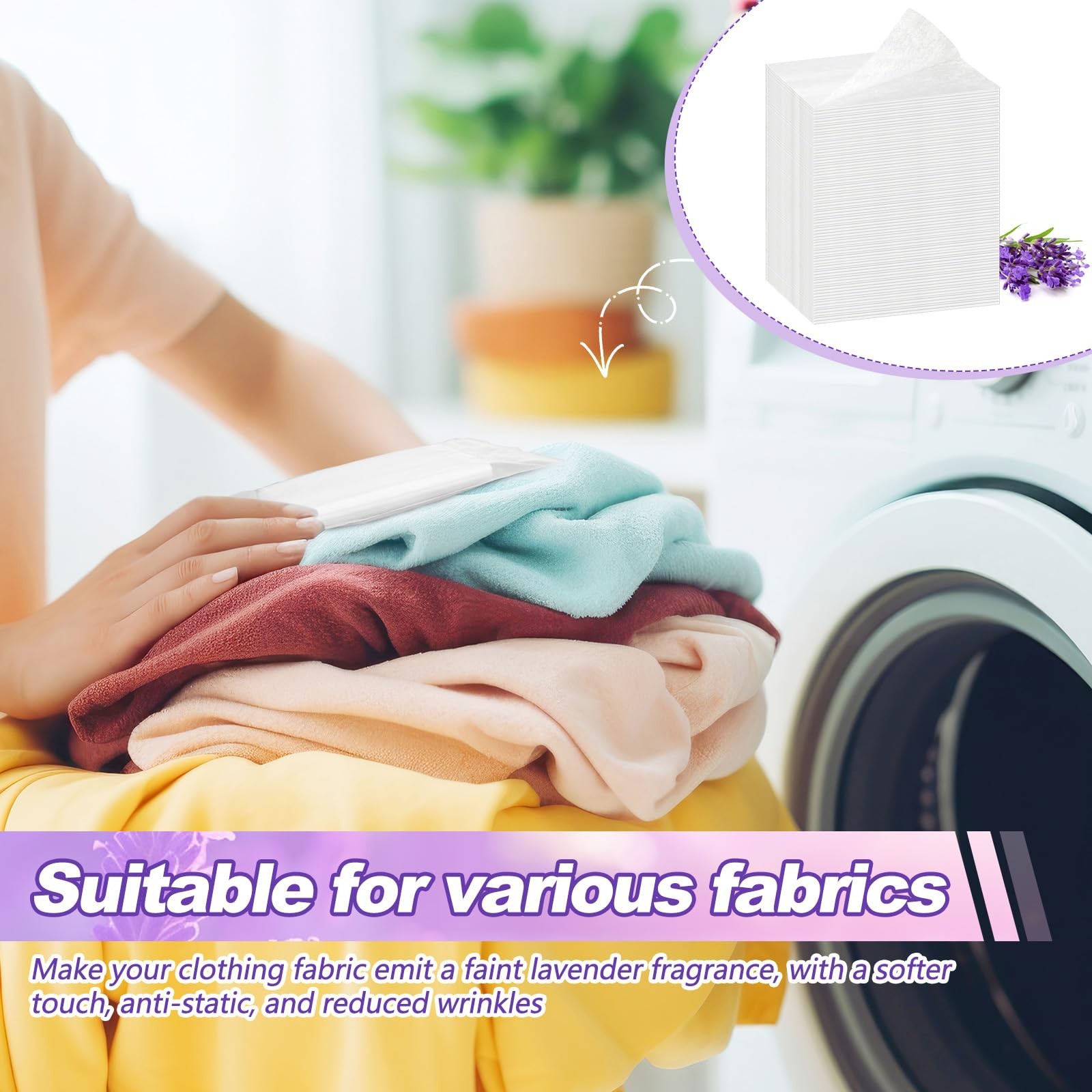 600 Count Dryer Sheets Fabric Softener Fresh Scent Dryer Sheets Bulk Naturall…
