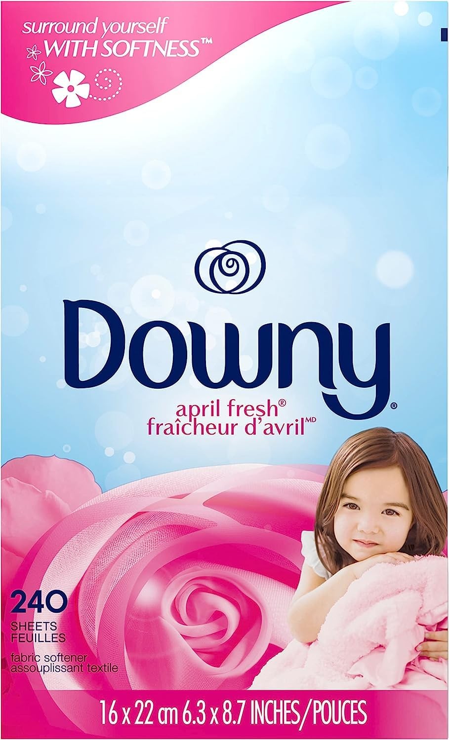 Fabric Softener Dryer Sheets, April Fresh, 240 Count