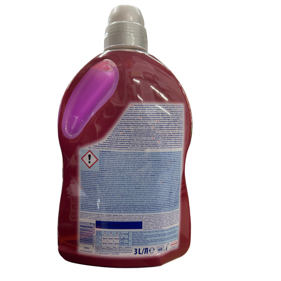 Perwoll Color Renew Liquid Detergent 3L 60 Wash For Colored Clothes