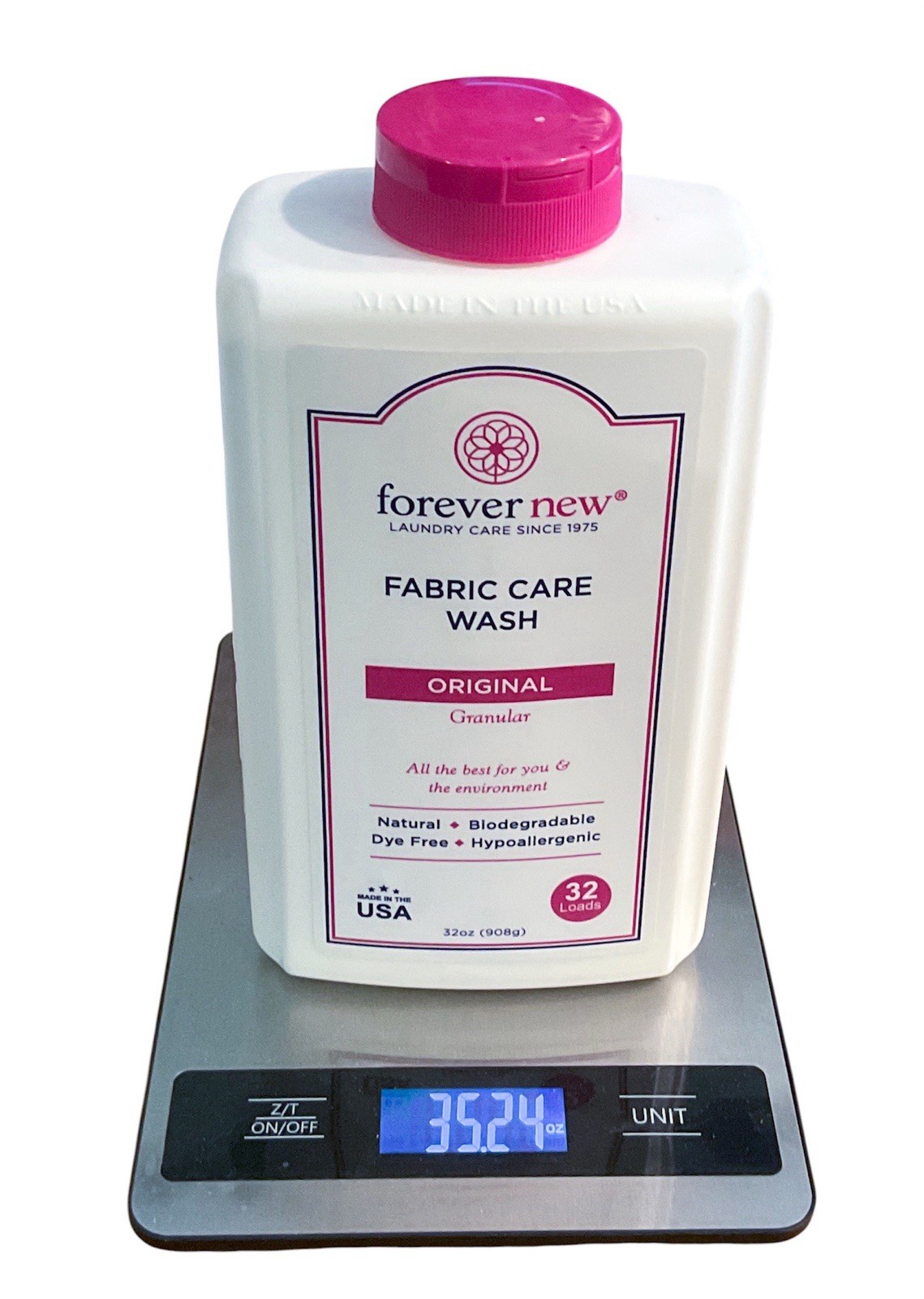 Forever New Fabric Care Wash 32oz Original Laundry Soap Large Bottle Made In USA