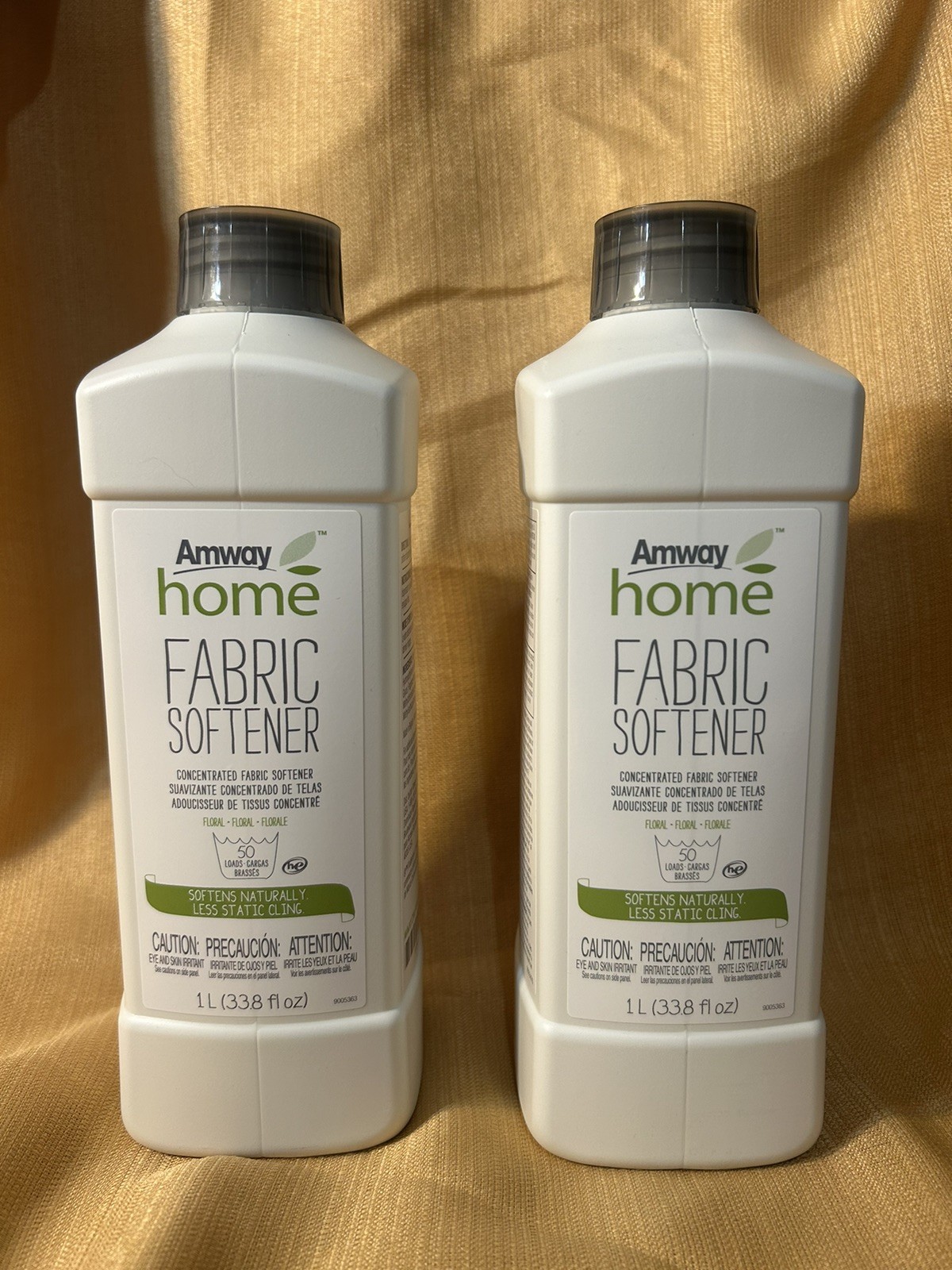 Amway Home Fabric Softener Concentrated Liquid 2-33.8 Oz Bottles New
