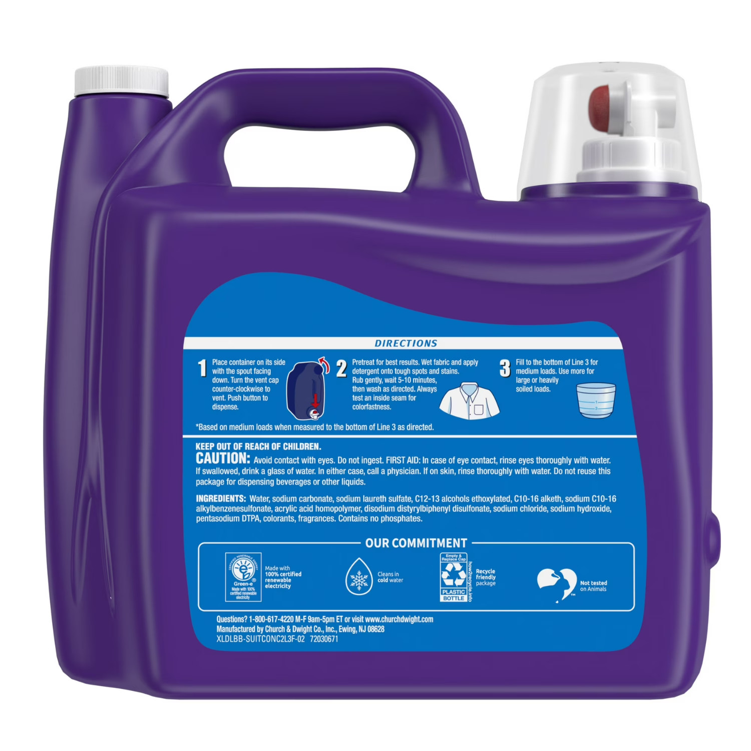 (2 pack) Xtra Tropical Passion Liquid Laundry Detergent 206.4 fl oz, 172 Loads