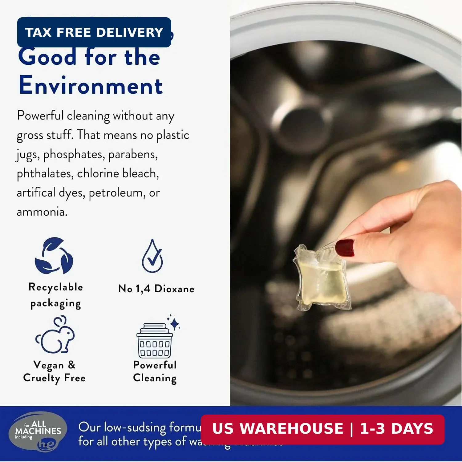 The Clean People Laundry Detergent Pods – Hypoallergenic Laundry Pods – Ultra Co
