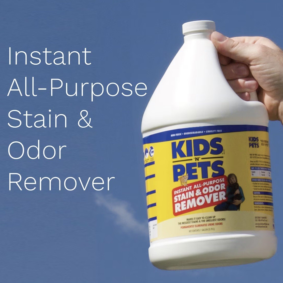 KIDS ‘N’ PETS-Instant All-Purpose Stain & Odor Remover – 4 Pack – 1 Gal. Bottles