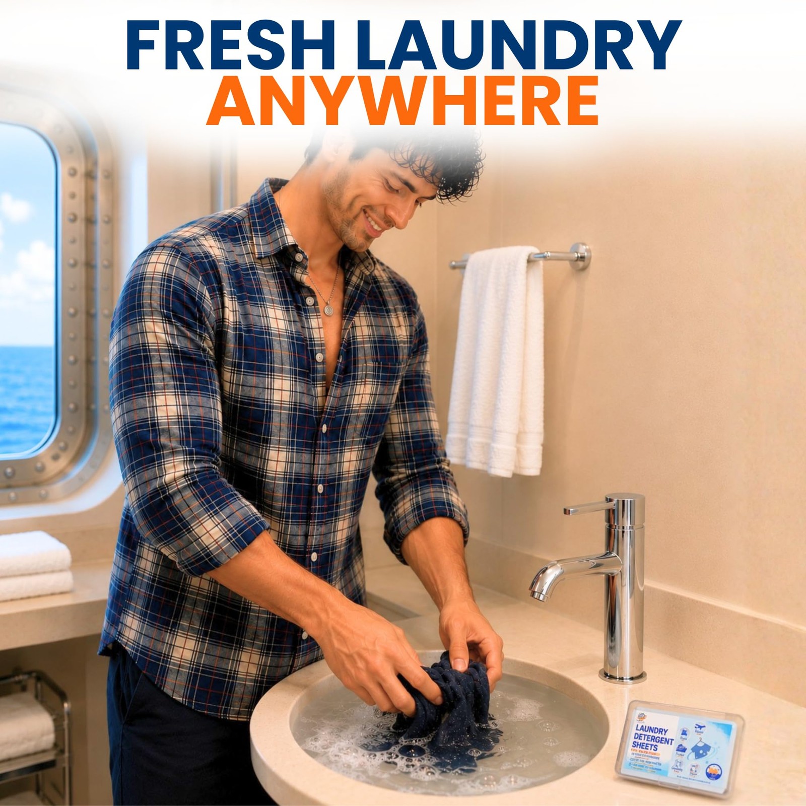 Travel Laundry Detergent Sheets 30 and 20 Pack – Hand Wash or Machine Wash Tr…