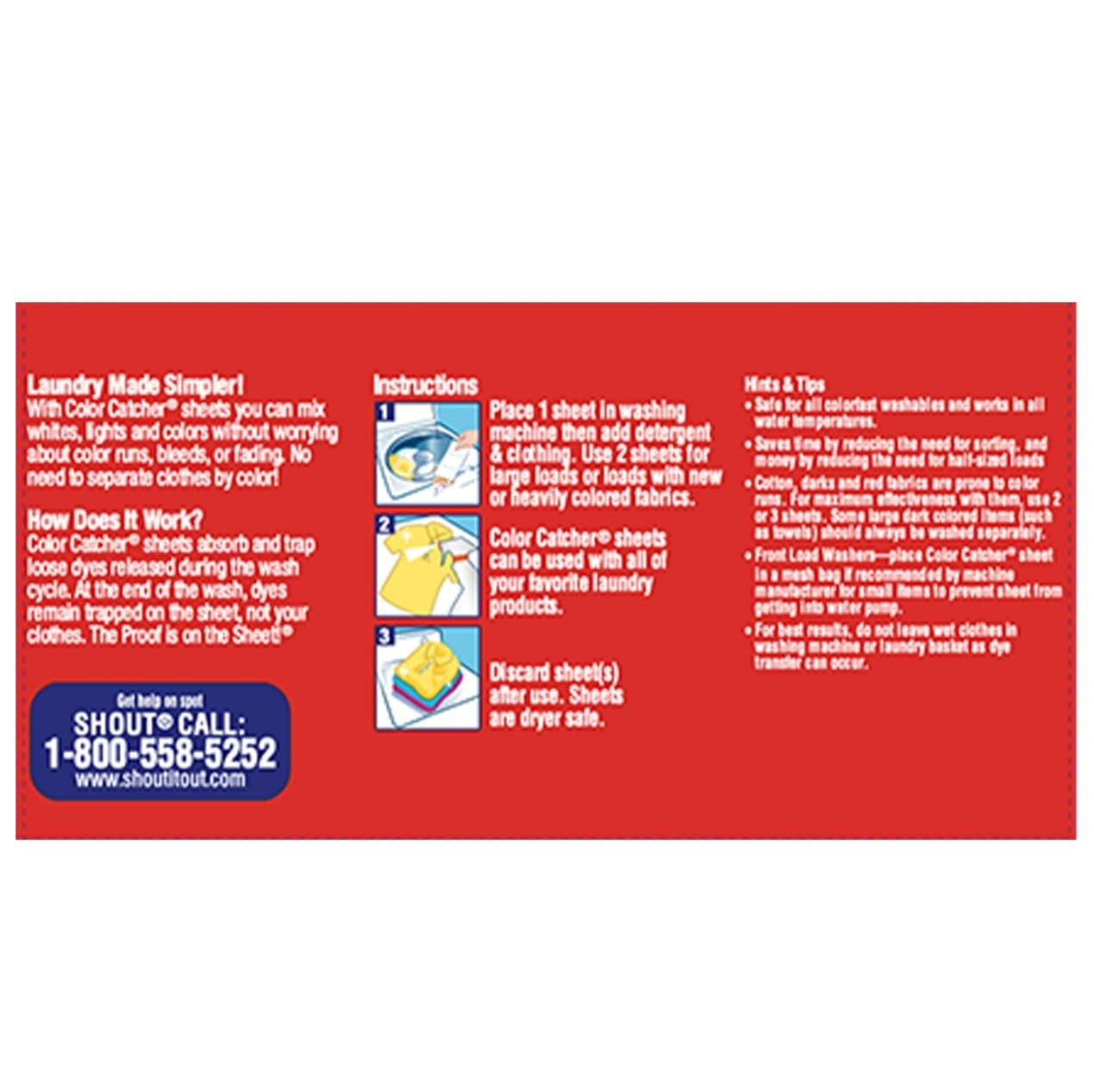 Color Catchers Laundry Sheets – Prevent Color Runs, Mixed Washes, 144 Total Shee