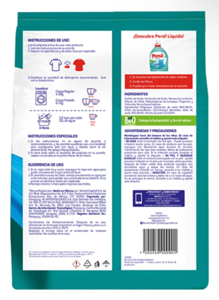 2 Pack PERSIL ALTA HIGIENE Powder Laundry Detergent Antibacteria 4.5 kg Henkel