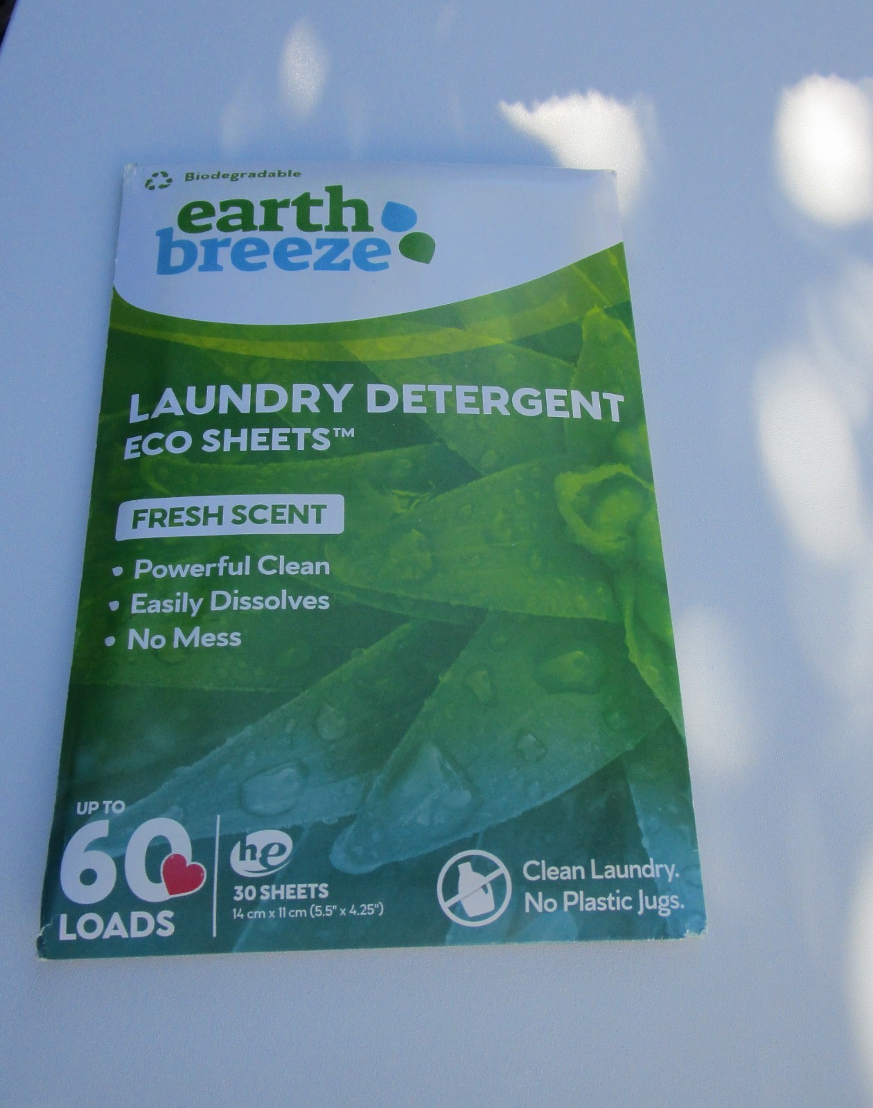 (6-Pack) Earth Breeze Fresh Scent Laundry Detergent Eco-Sheets 60-Loads Each New