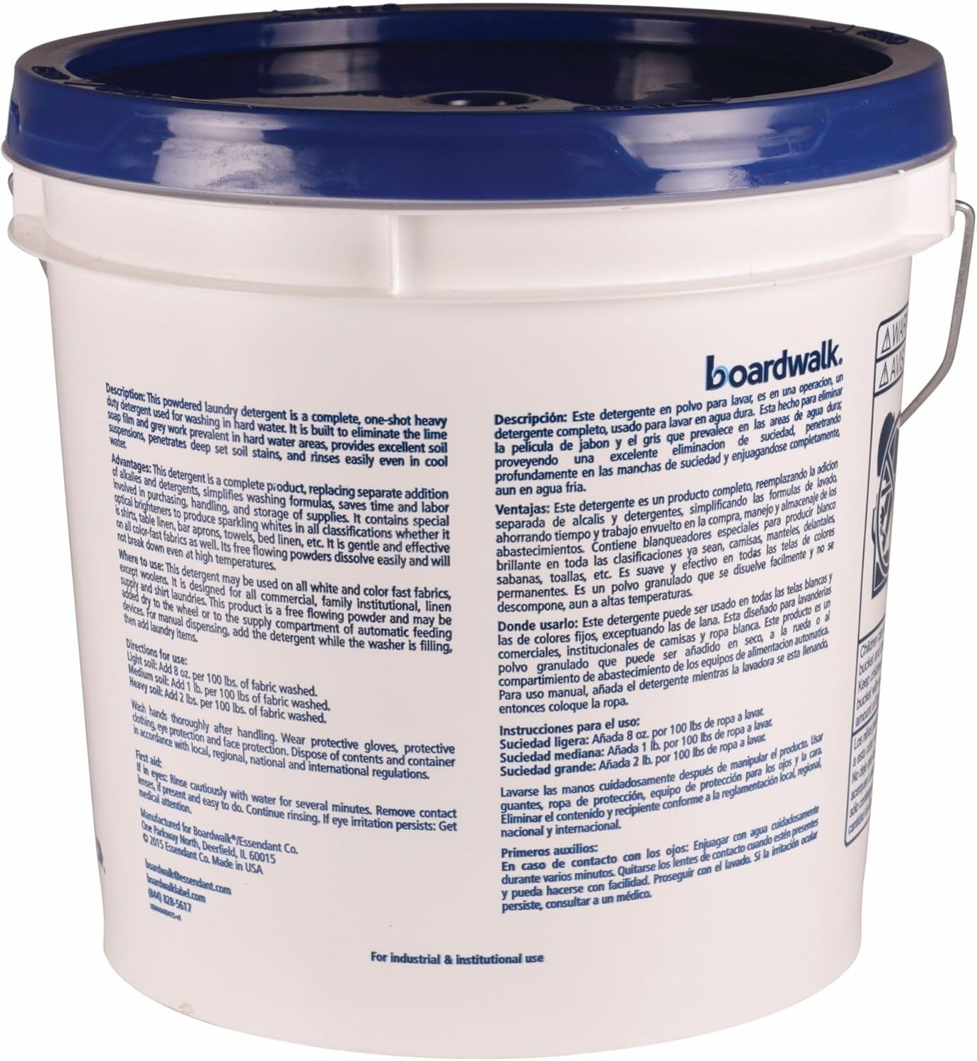 Fresh Lemon Scent Low Suds Laundry Detergent | 40lb Pail for All Fabrics
