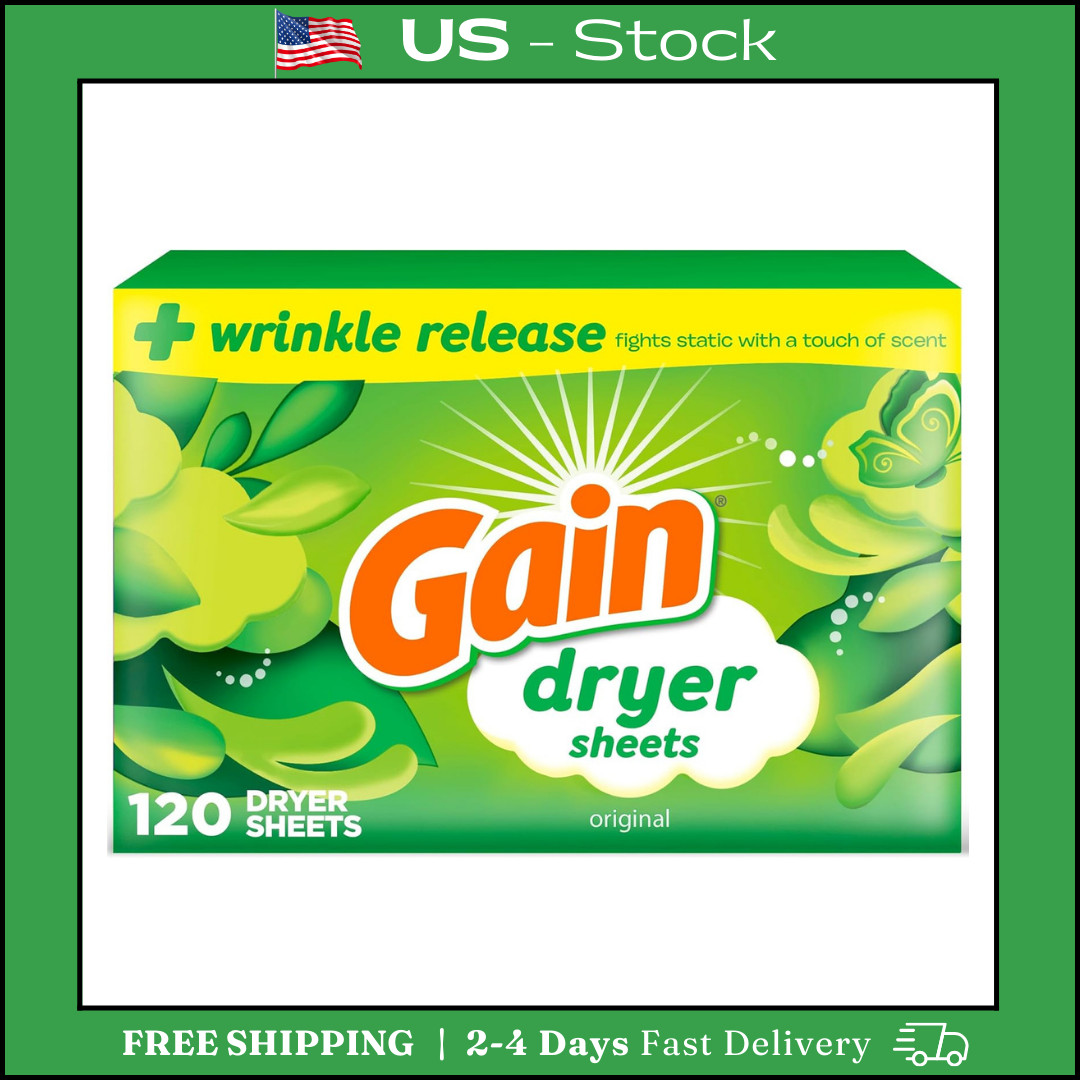 Gain Original Dryer Sheets, 120 Count