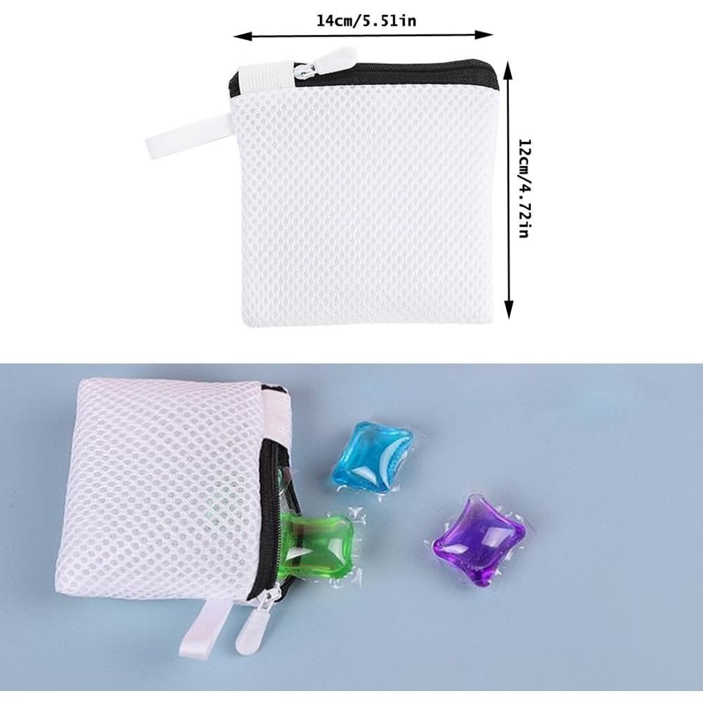 2 Pack In-Wash Scent Booster Beads Laundry Bag with Zipper Laundry Detergent