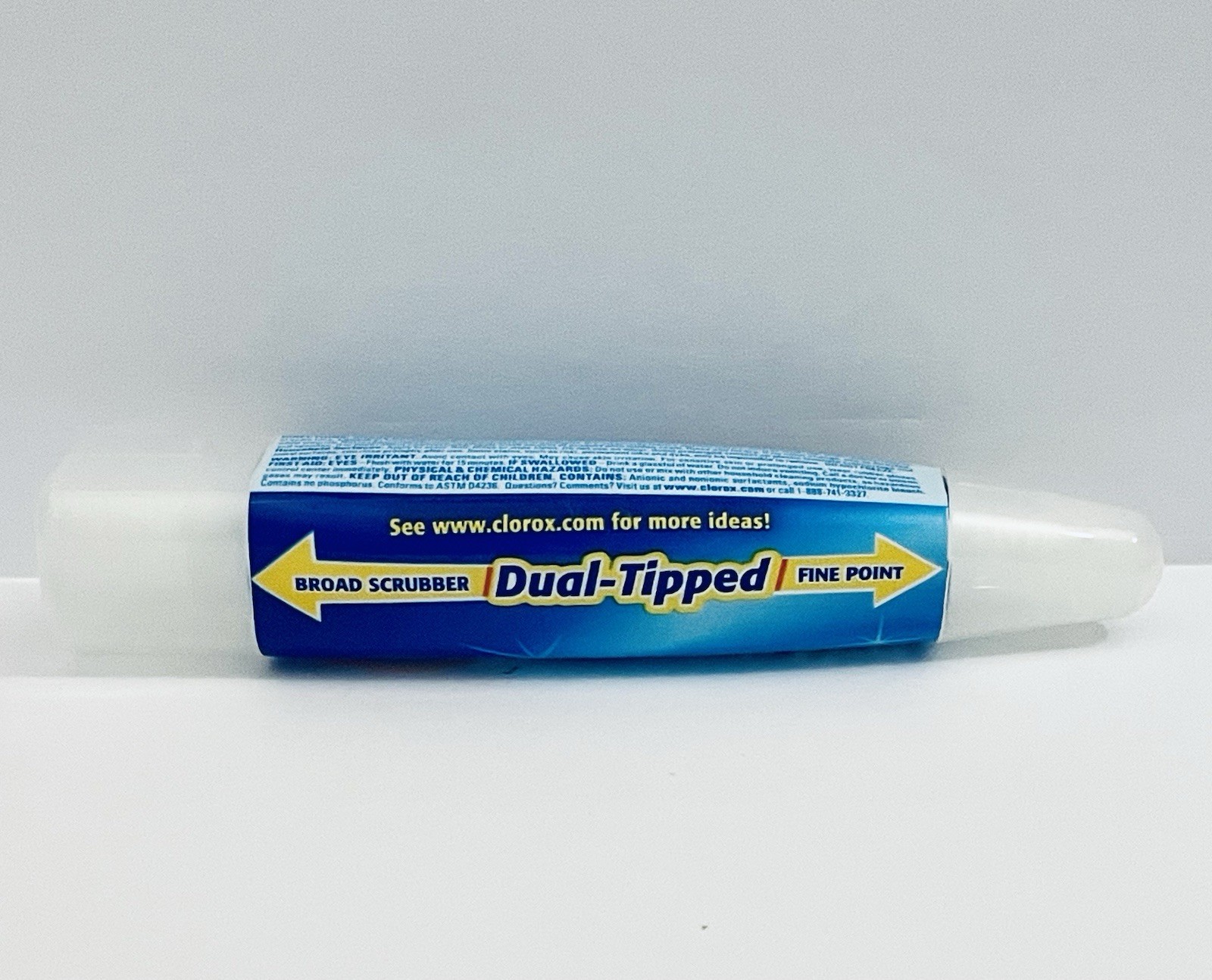 CLOROX BLEACH PEN GEL DUAL-TIPPED BROAD SCRUBBER FINE POINT 2 OZ DISCONTINUED