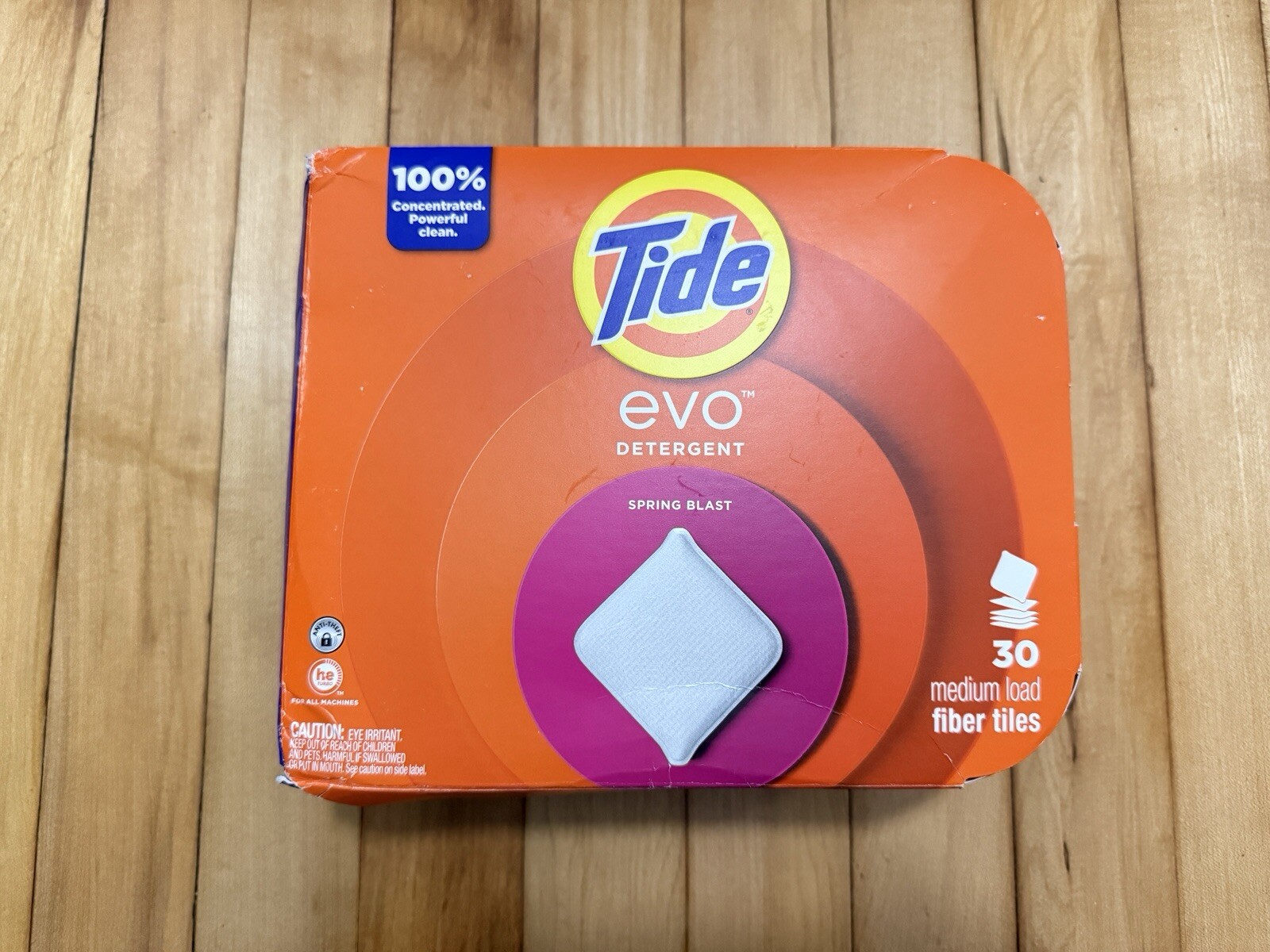 Tide Evo Fiber Tiles Detergent Spring Blast 💥 30 Ct (2025) New In Box Sold Out