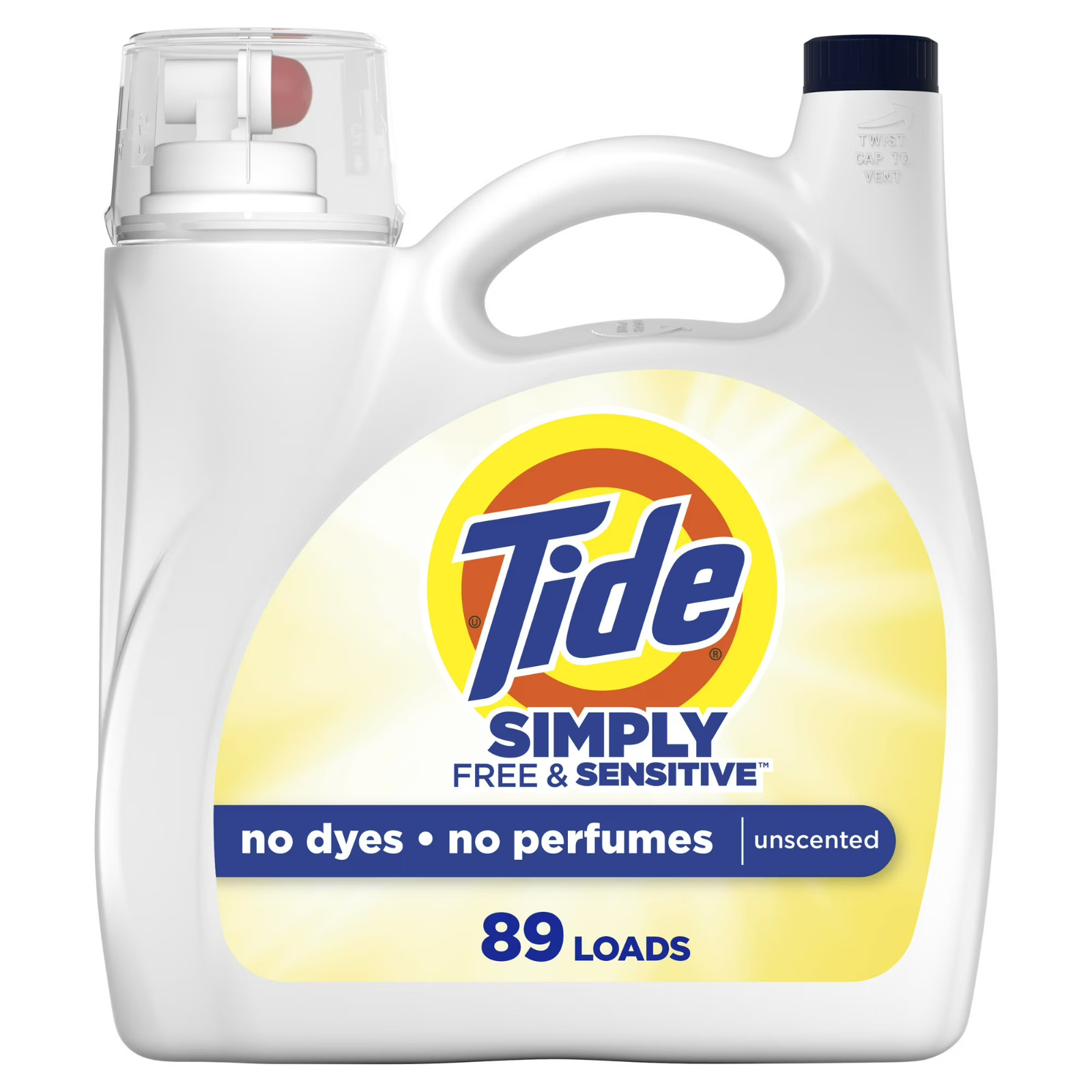 Tide Simply Liquid Laundry Detergent, Free & Sensitive, 128 Oz, 89 Loads ✅✅✅