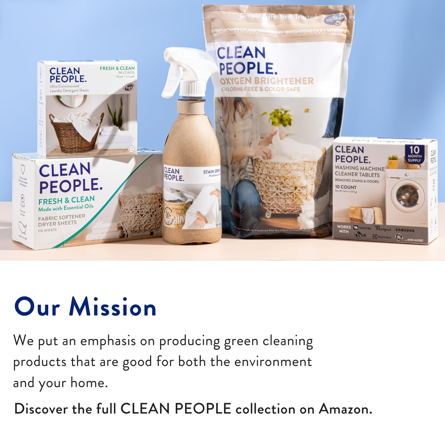 The Clean People Liquid Laundry Detergent – Recyclable Packaging, Stain Figh…