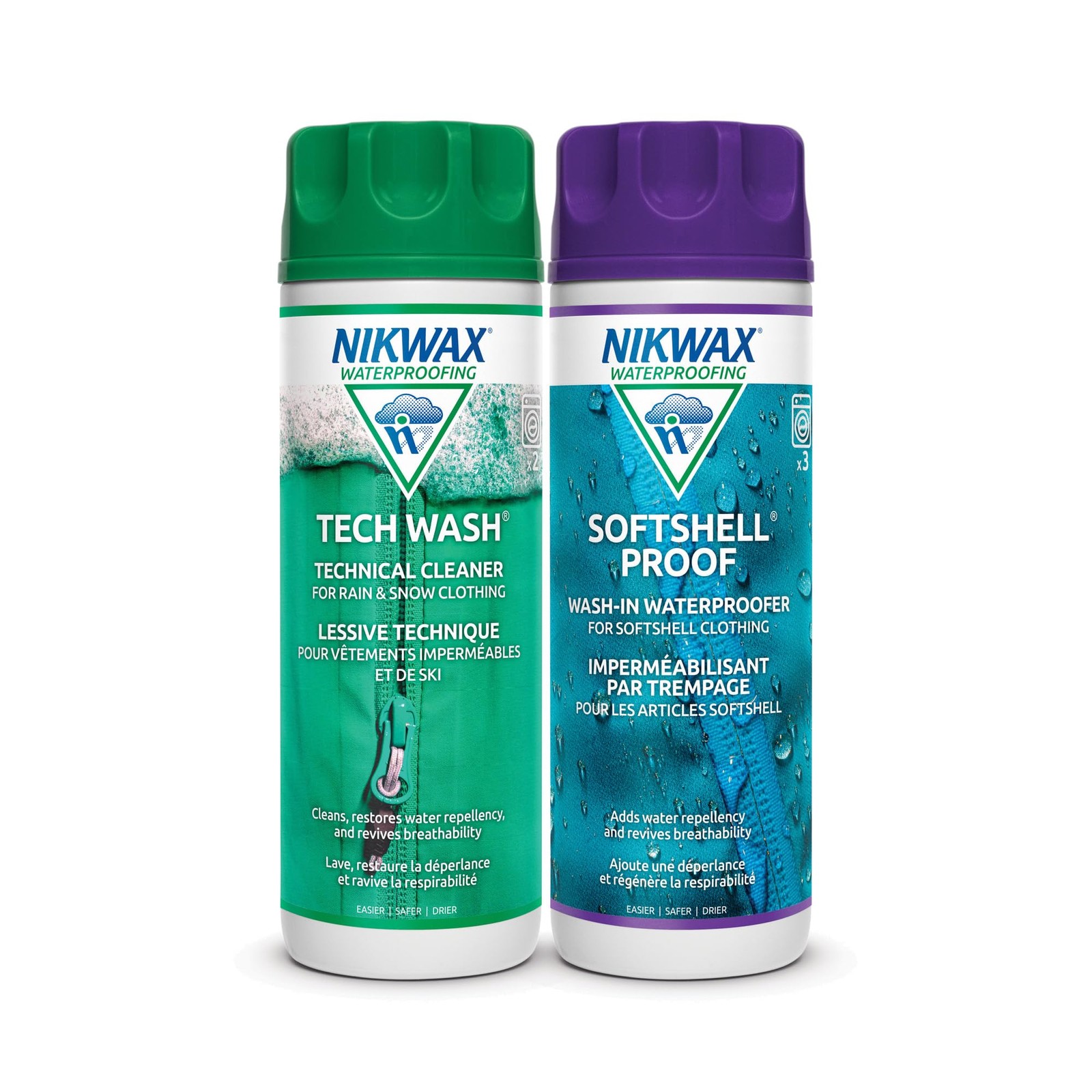 Softshell Cleaner and Waterproofing Pack 20 oz 600ml for Outdoor Gear