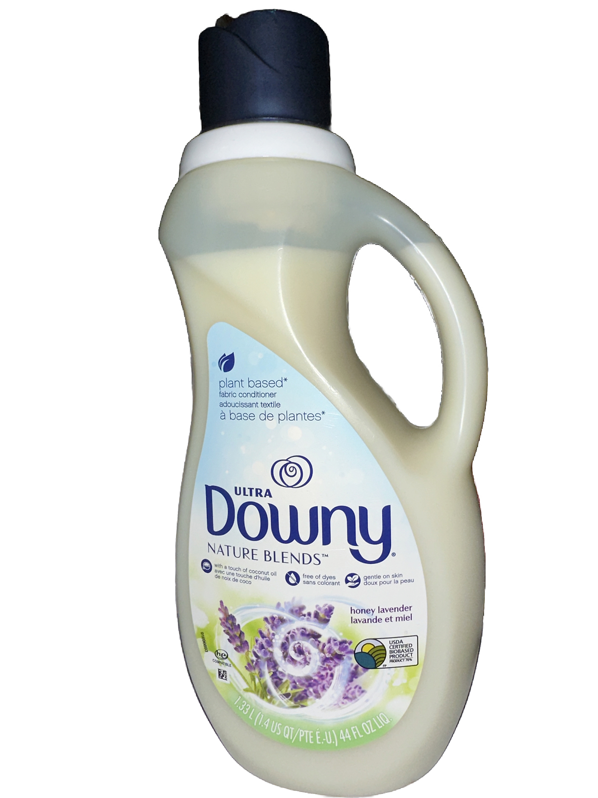 Ultra Downy Honey Lavender💜Nature Blends Plant Based Fabric Conditioner 44fl.oz