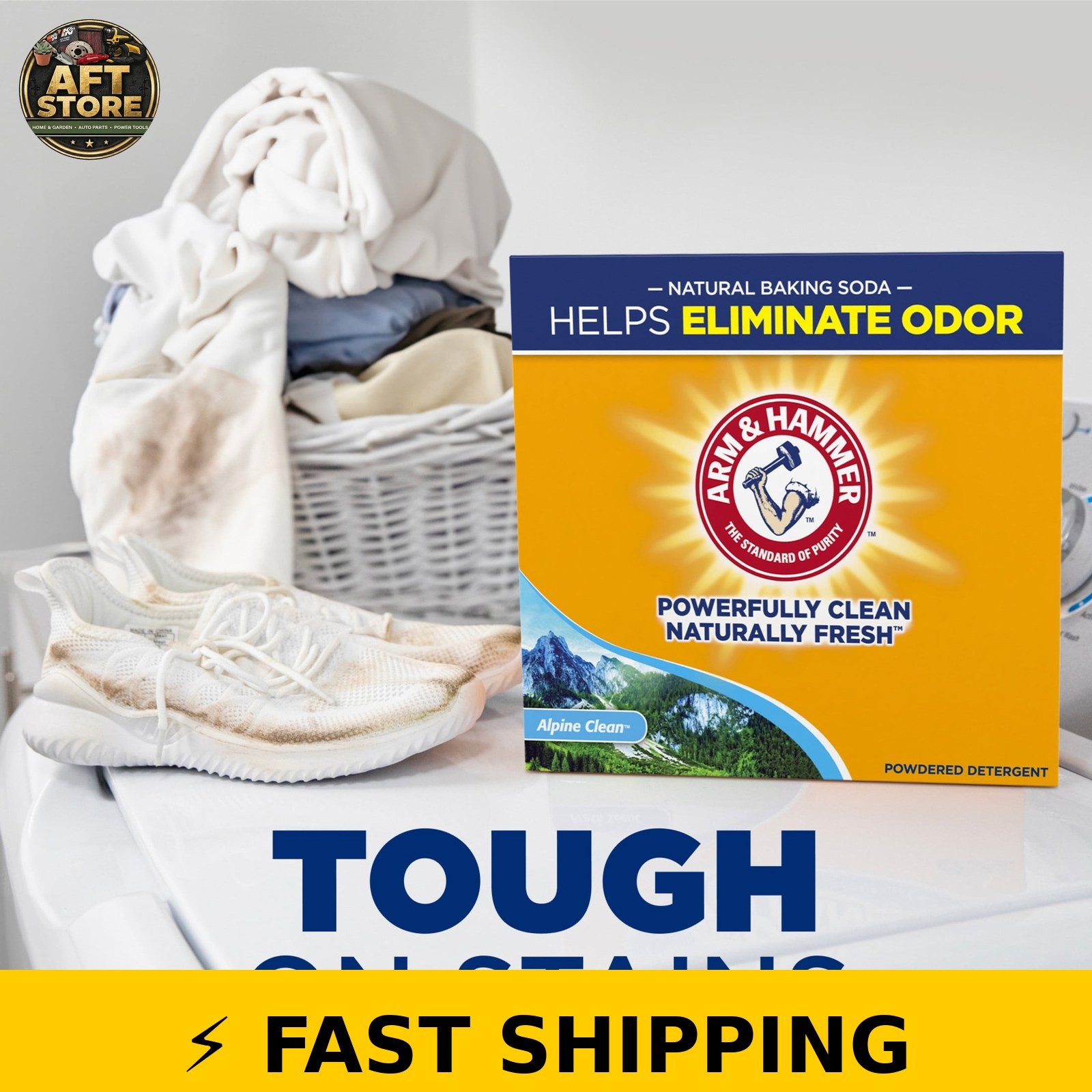 ARM & HAMMER Powder Laundry Detergent, Alpine Clean, 9.56 lb