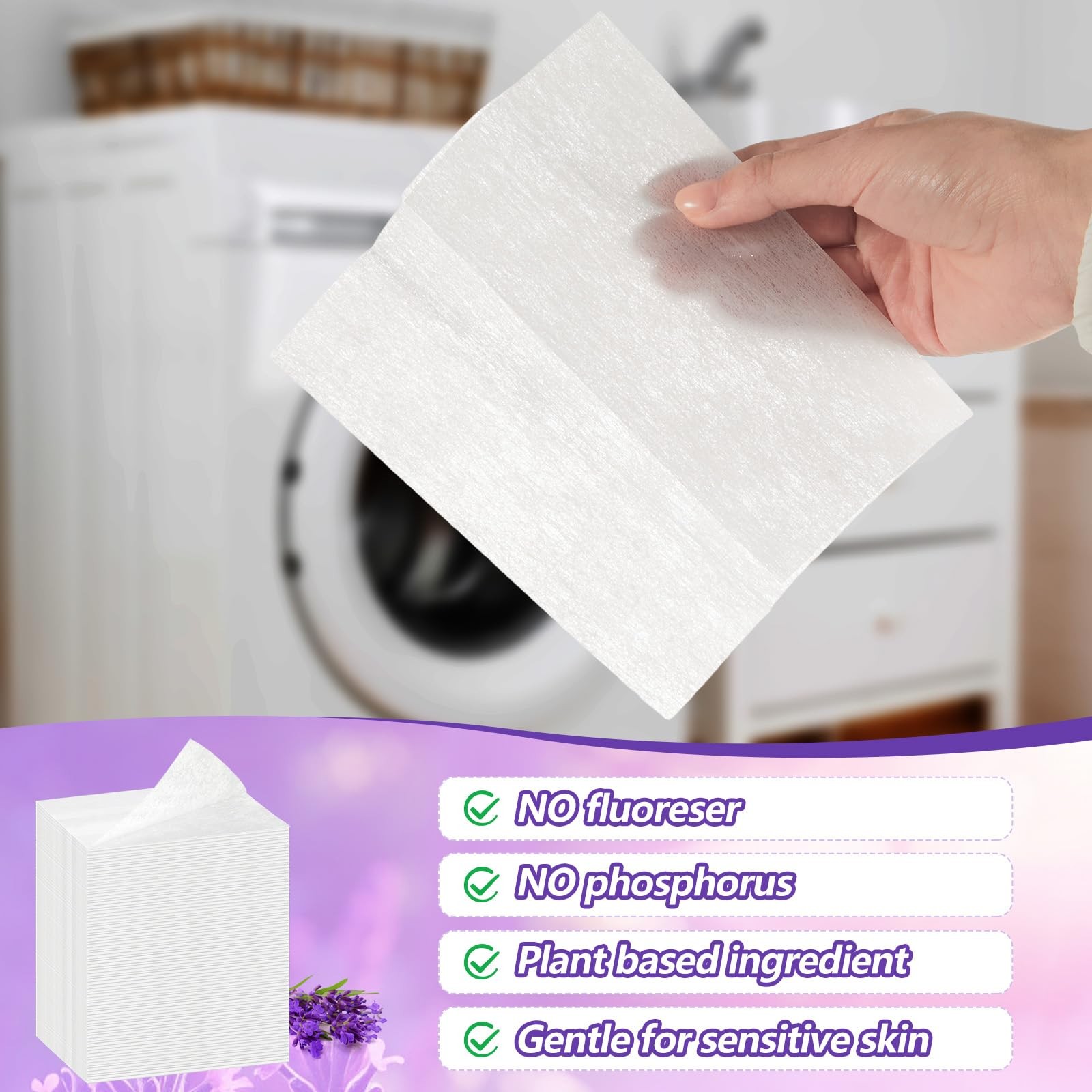 600 Count Dryer Sheets Fabric Softener Fresh Scent Dryer Sheets Bulk Naturall…
