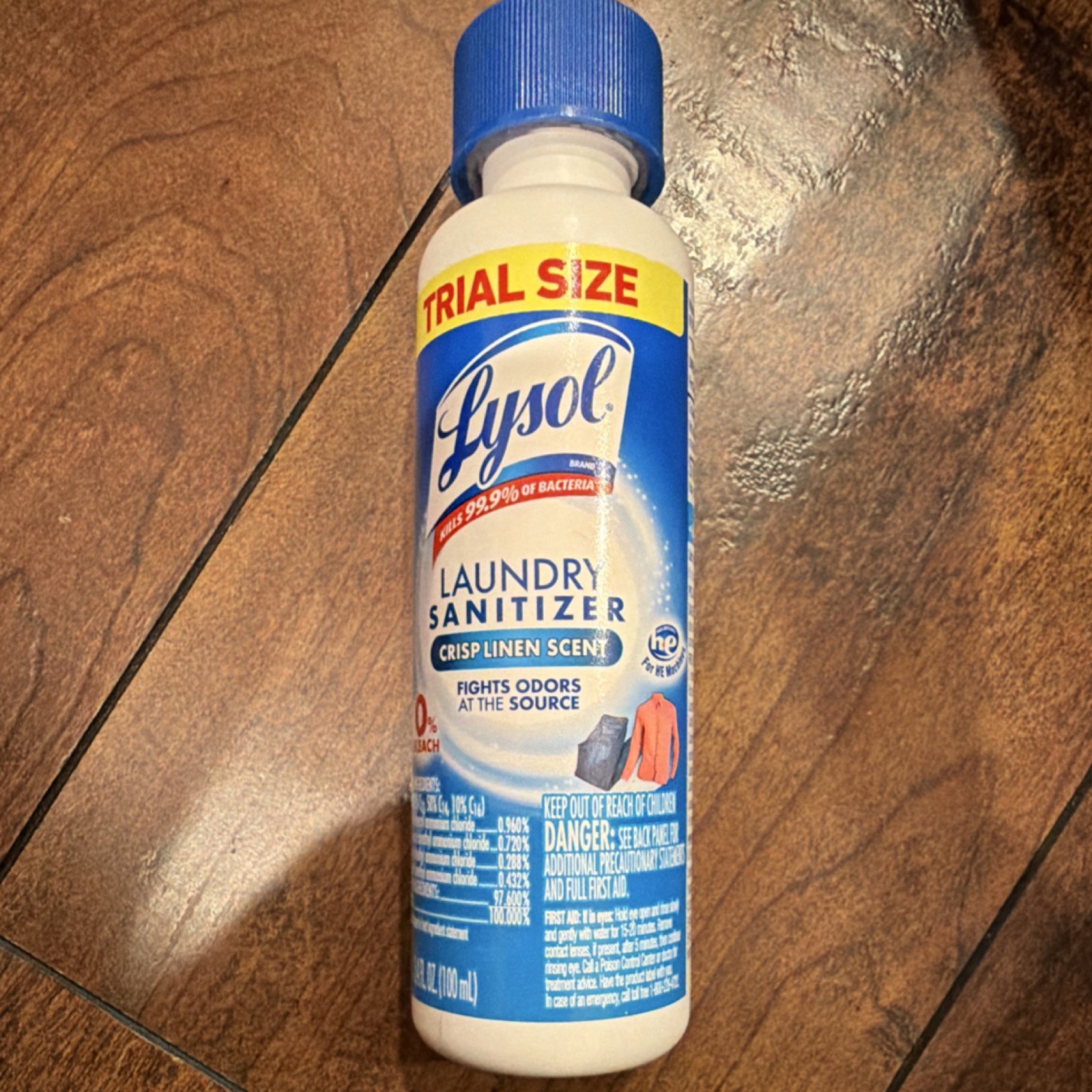 Lysol Laundry Sanitizer Crisp Linen Scent Trial Size 3 fl oz