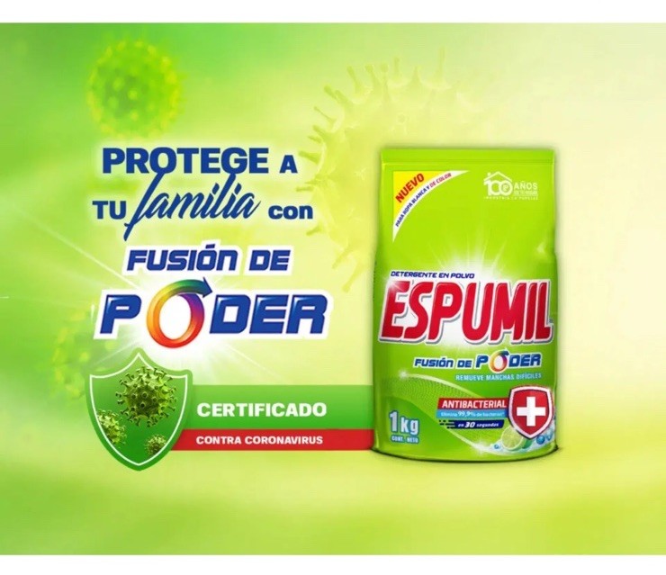 5 Pck Detergente En Polvo Espumil Antibacterial De 1kg C/U laundry Detergen