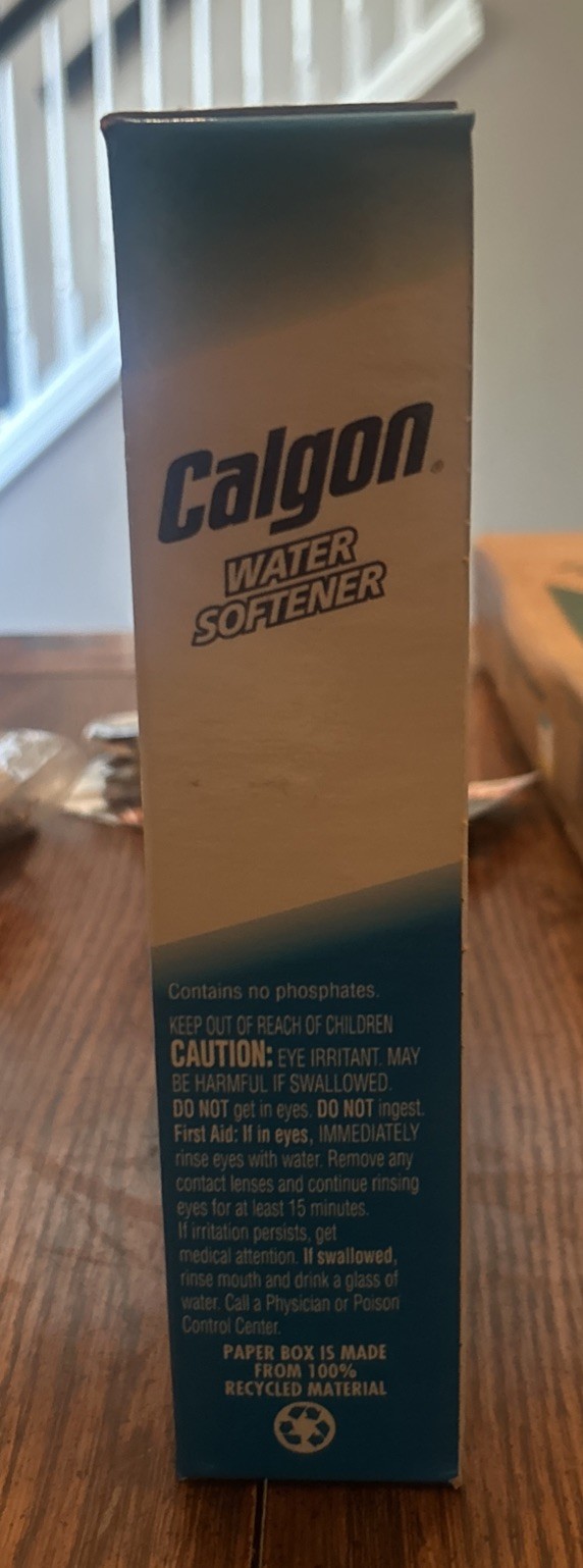Calgon Water Softener Powder Box 2 LB 8 OZ (40 OZ) Discontinued SEALED QTY NEW