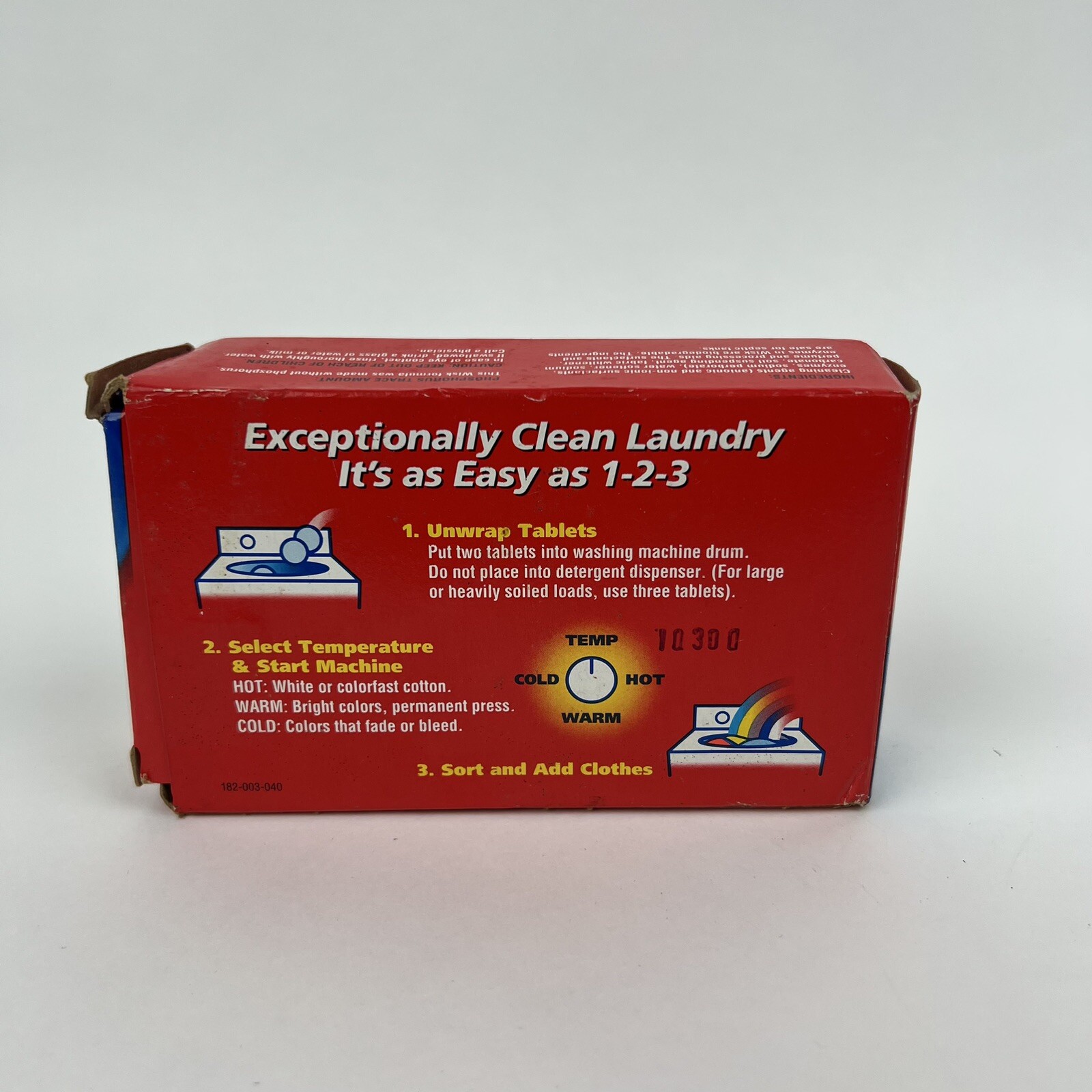 Wisk Dual Action Tablets Laundry Detergent Travel Discontinued Vintage Prop 00s