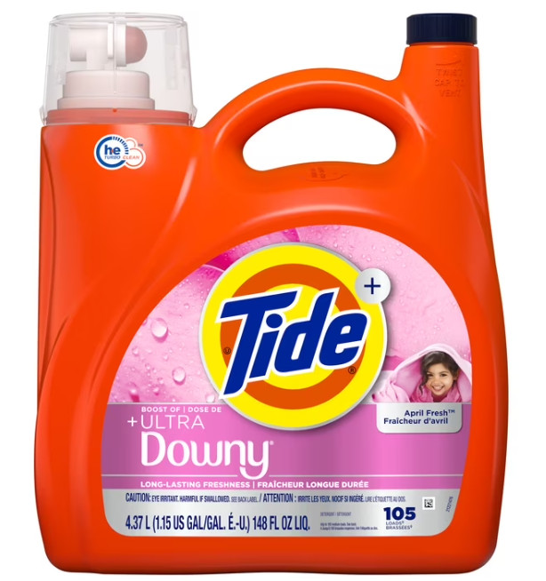 Tide Plus a Boost of Ultra Downy April Fresh Scent 148 fl oz 105 Loads