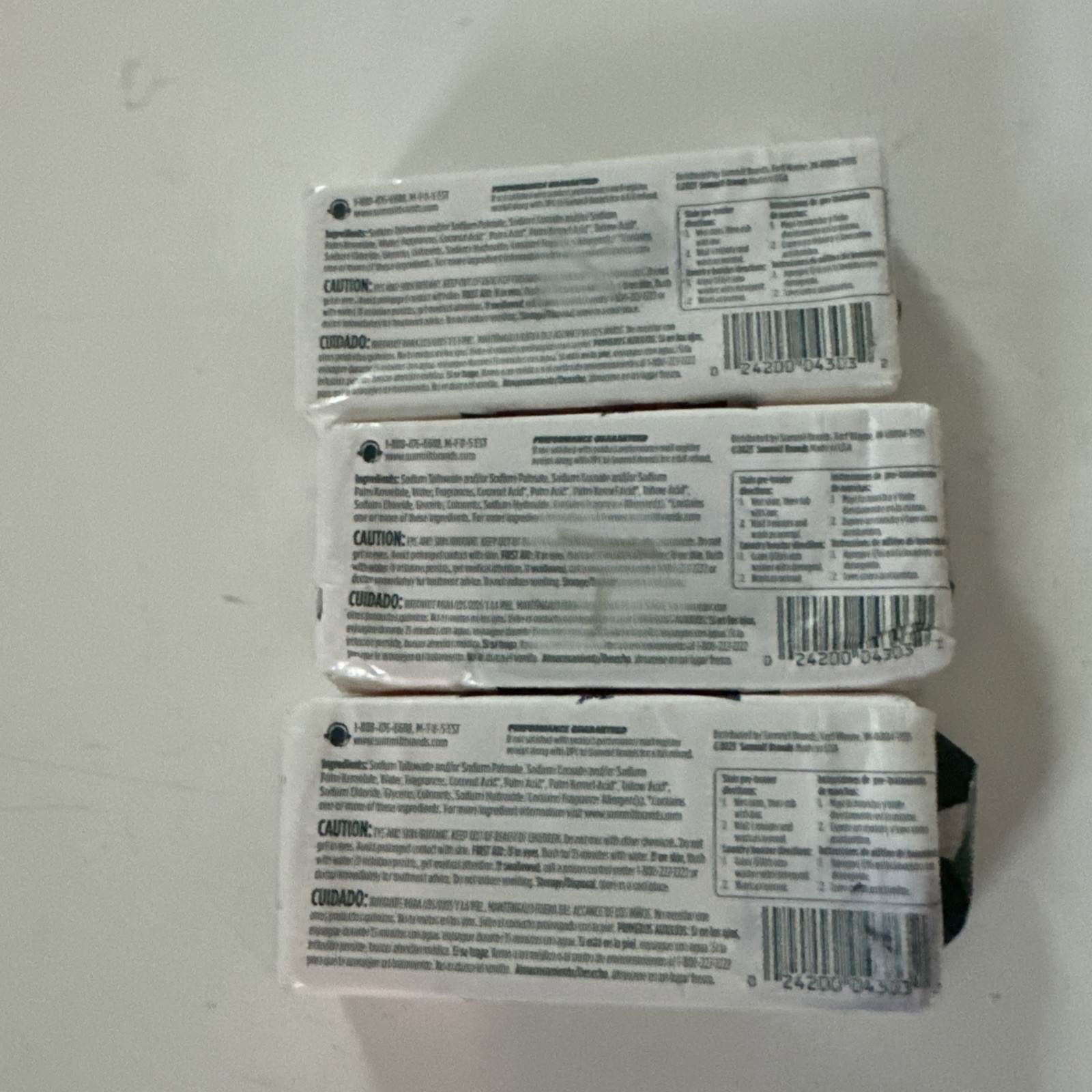 Lot of 3 FELS NAPTHA Laundry Soap Detergent Stain Remover Pre-Treating 5 oz Bar