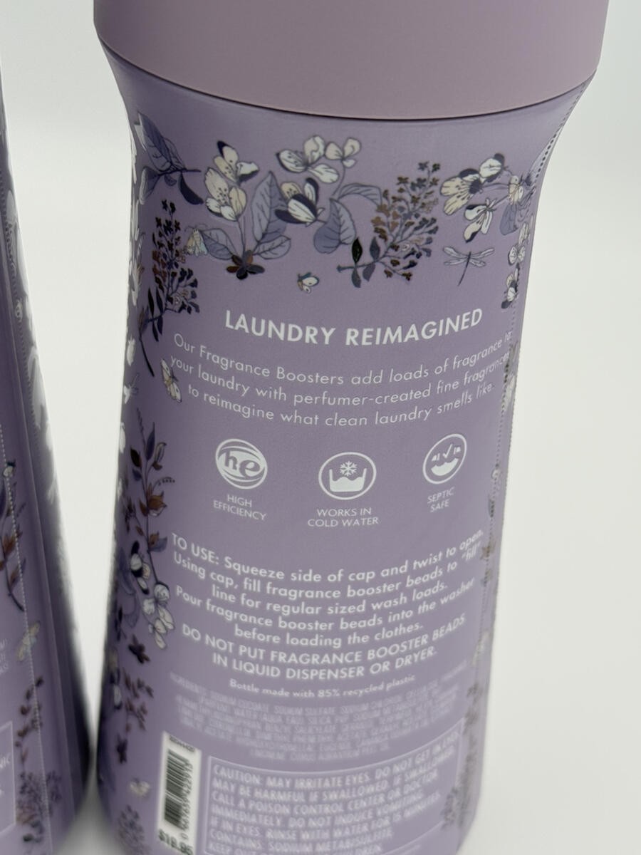 2 White Barn Bath & Body Works FRESH CUT LILACS Laundry Detergent Booster Set