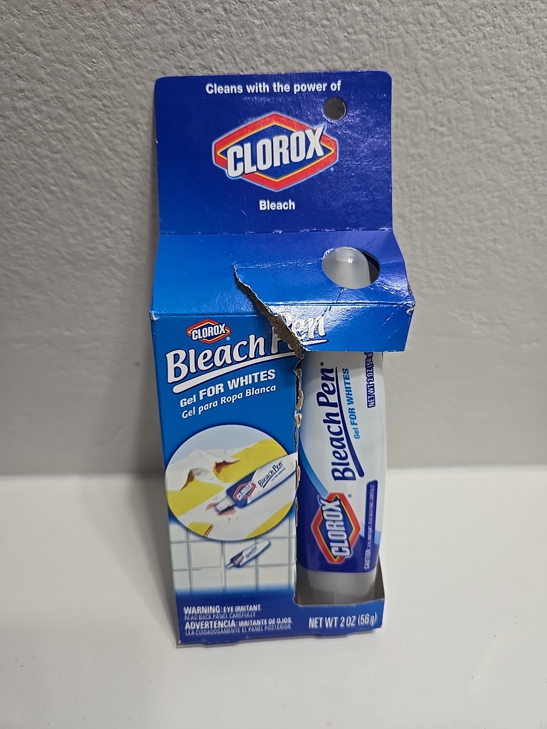 Clorox Bleach Pen Gel Laundry Household Net 2.0 Fl Oz Dual Tipped Discontinued