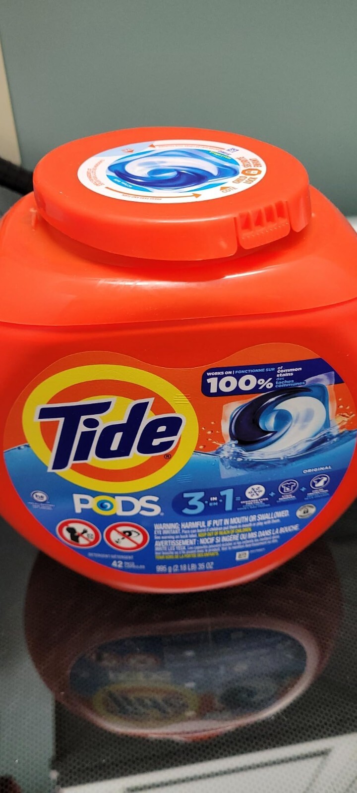 Tide PODS Liquid Laundry Detergent Soap Pacs, HE 42 Count (Pack of 1) New