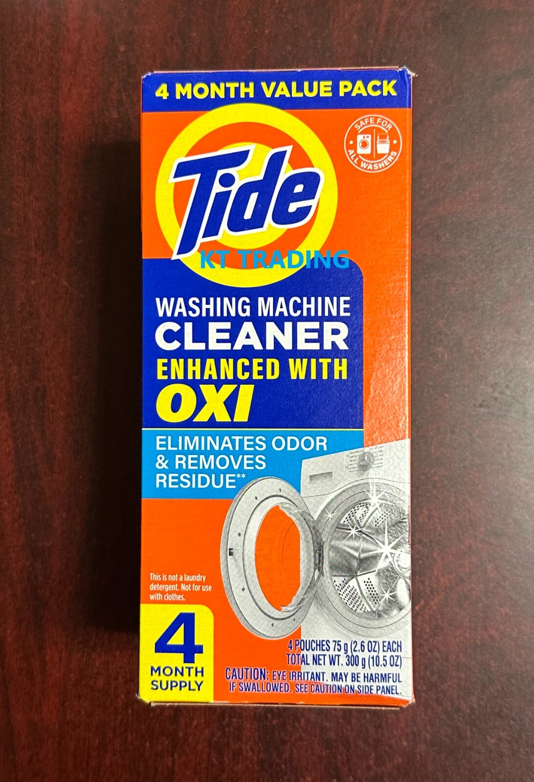 TIDE Washing Machine Cleaner OXI Enhanced Remove Odor Residue 4 Month Value Pack