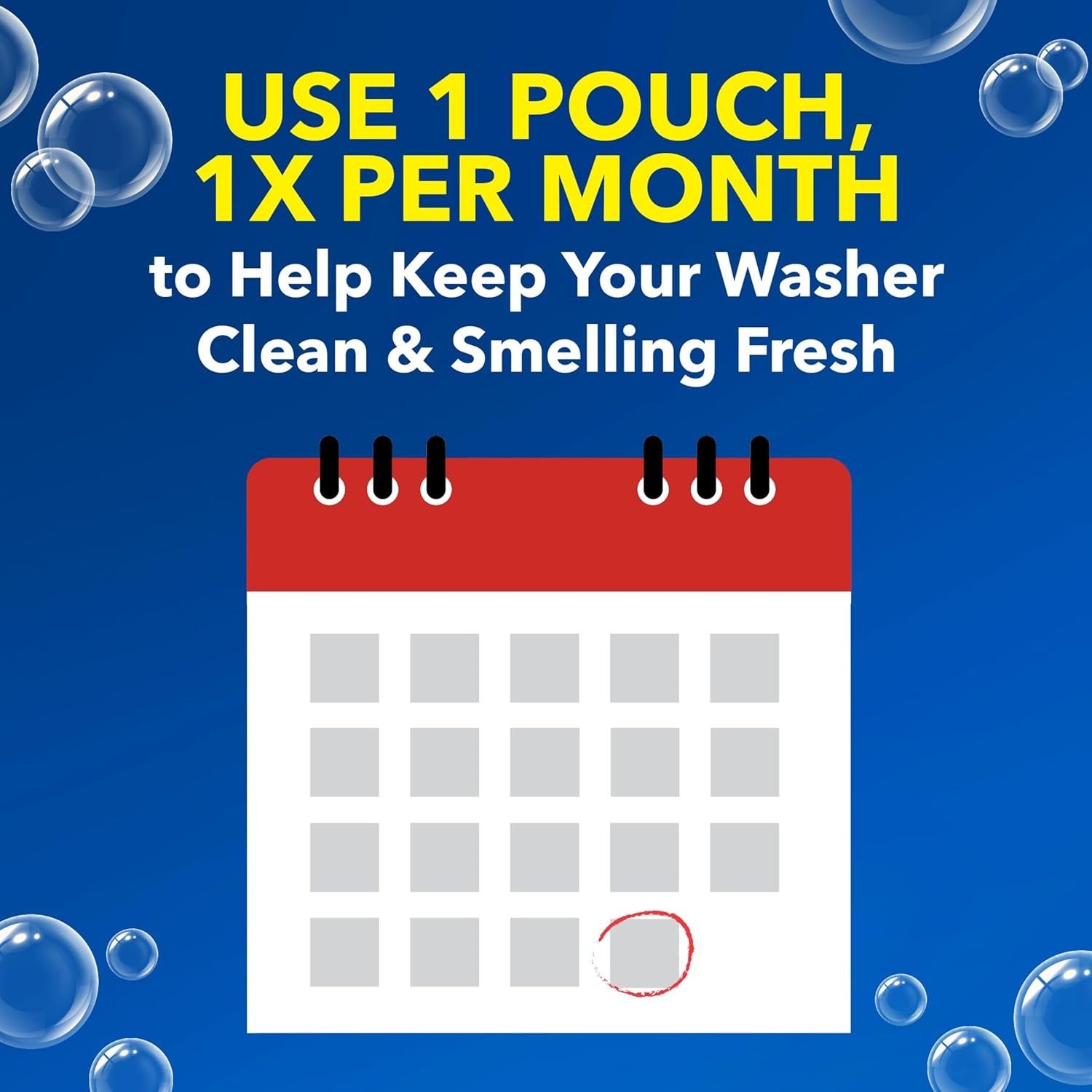 Washing Machine Cleaner with Odor Blasters, 4 Count