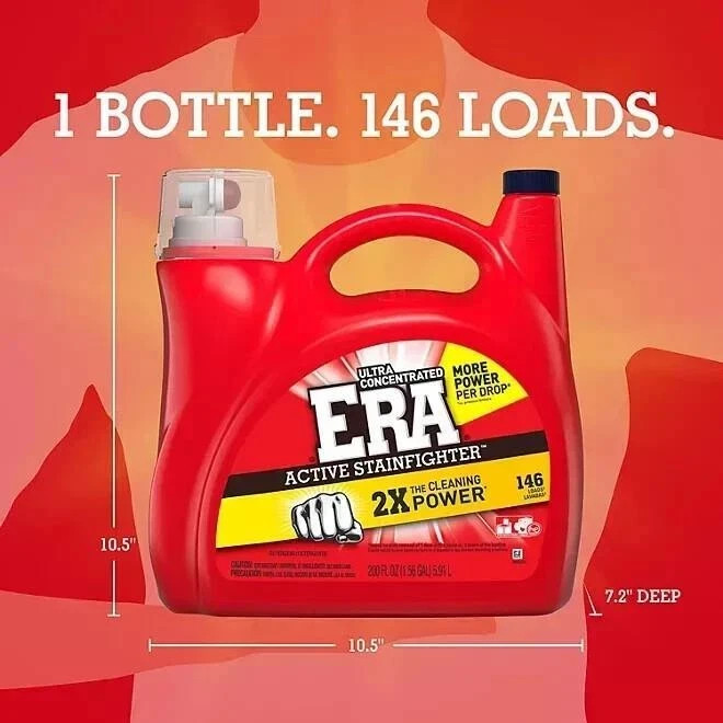 Era Active Stainfighter Ultra Concentrated Liquid Laundry Detergent – 200 fl oz