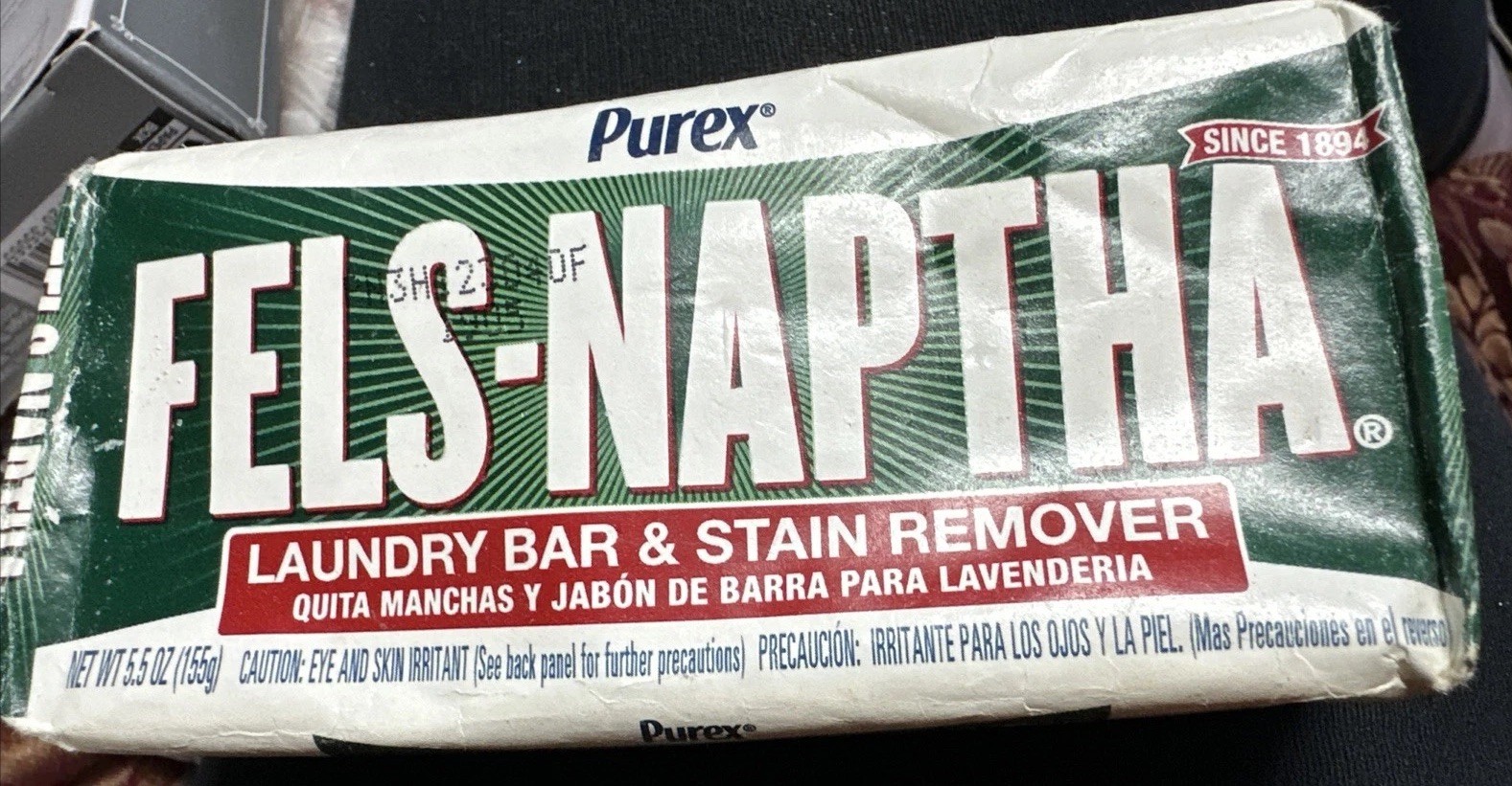 Fels-Naptha Laundry Bar and Stain Remover By Purex – 5 oz