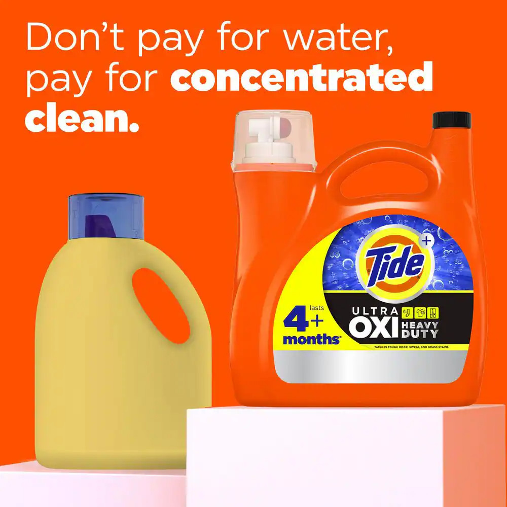 117 oz. Ultra Oxi Heavy Duty Liquid Laundry Detergent, Original Scent, 83 Loads
