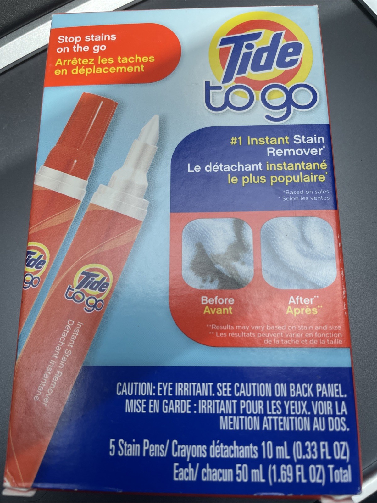 Tide To Go Instant Stain Remover Pen 5 Count Portable Stain Treatment FAST SHIP!